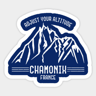 Chamonix (white) Sticker